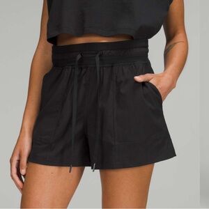 lululemon athletica Black High Waist Women Shorts